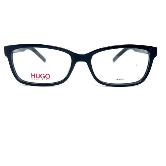Hugo Boss Eyeglasses Frames HG 1016 OIT 53-16-145 Glossy Black Hinge H15622